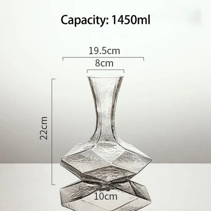 Unique Cut Glass Wine Carafe - Luxicro