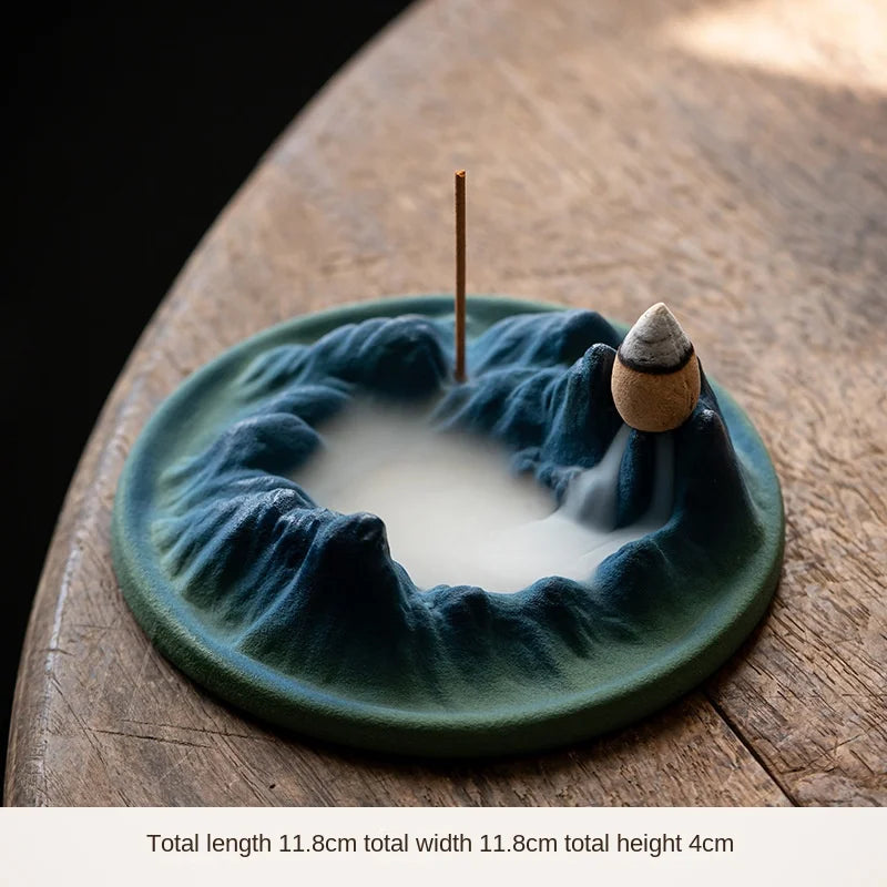 Serenity Waterfall Ceramic Incense Holder - Luxicro