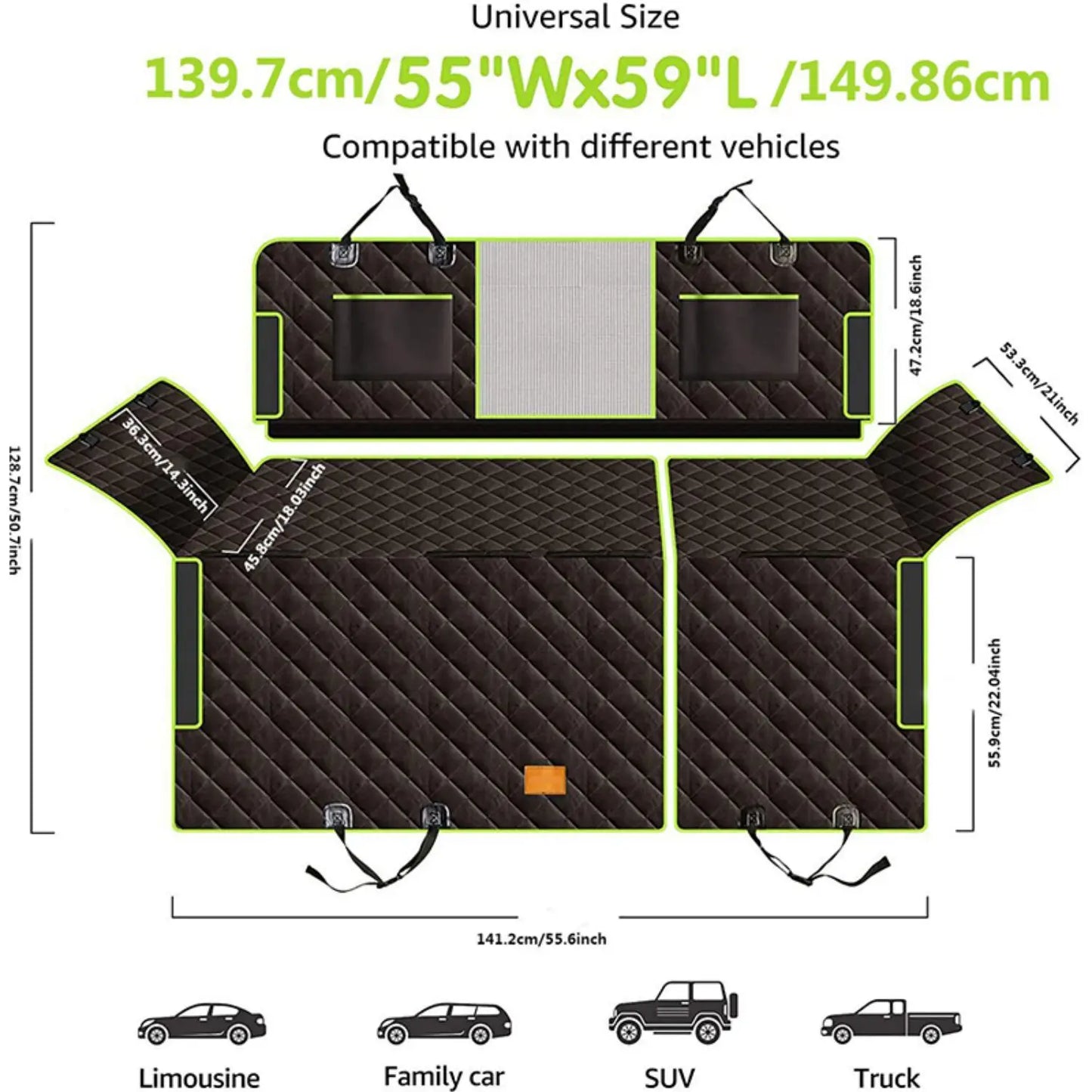 Universal Pet Car Seat Cover Waterproof Dog Blanket