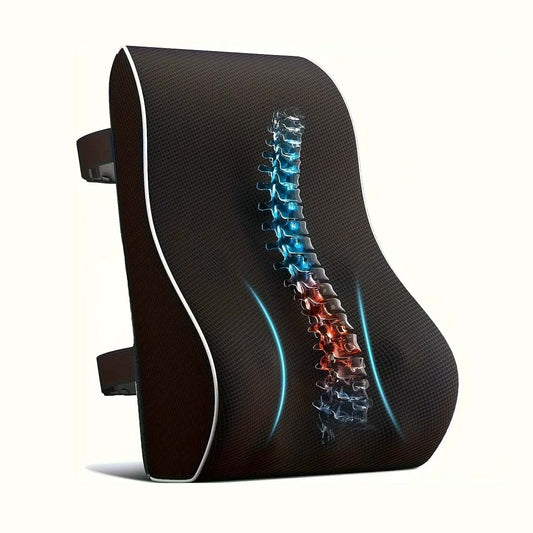 Contoured Back Support Seat Cushion Pillow - Luxicro
