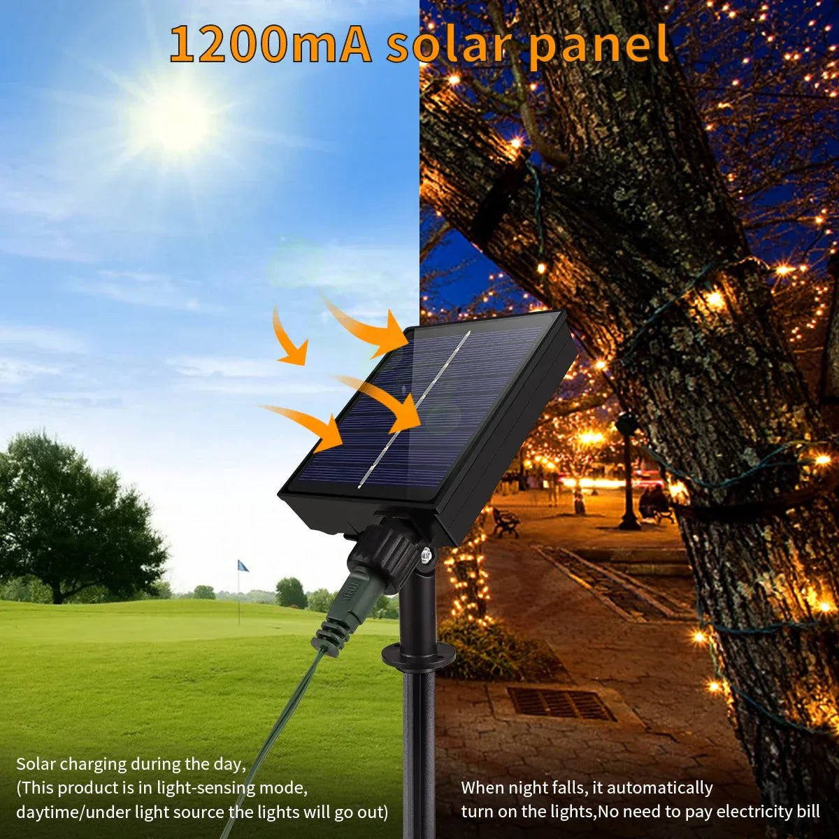 Garden Solar String Lights 100M Waterproof LED Decor - Luxicro