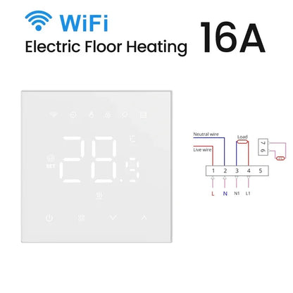 Intelligent WiFi Thermostat Touchscreen Energy Saver