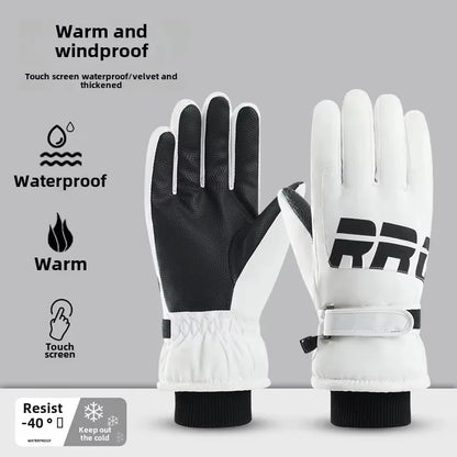 Insulated Water Resistant Snow Gloves with Touchscreen Tips