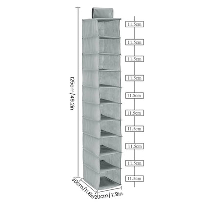 Foldable Closet Shelf Storage Organizer Unit
