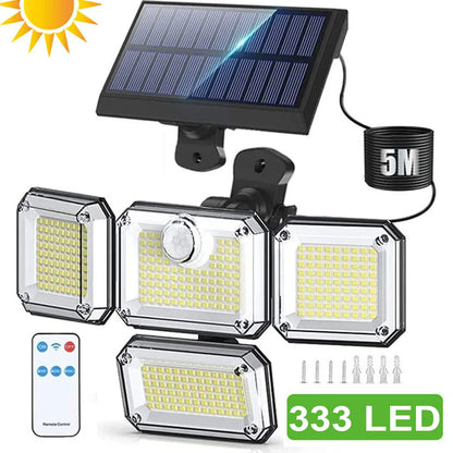 Bright Solar Motion Sensor Outdoor Light 2000LM