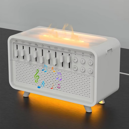 Compact Wireless Speaker with LED Light and Mist Function - Luxicro