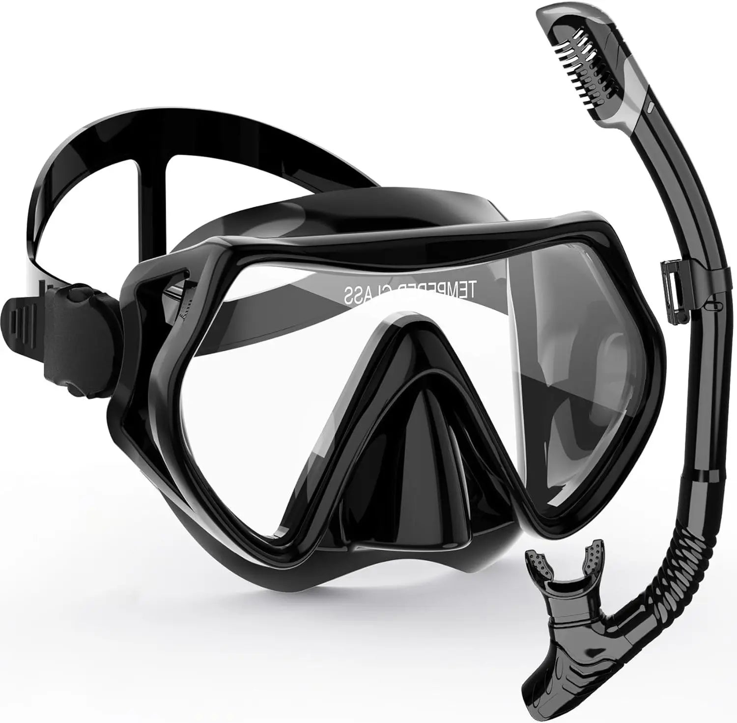 Full Face Easy Breathing Snorkeling Mask Set - Luxicro