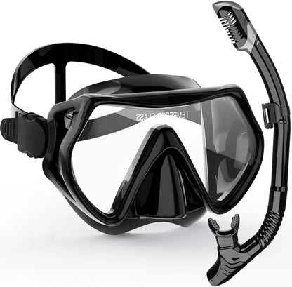 Full Face Easy Breathing Snorkeling Mask Set - Luxicro