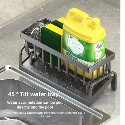 Kitchen Sink Caddy - Stainless Steel Sponge Holder