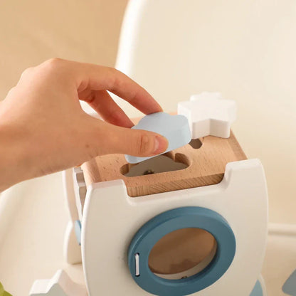 Sustainable Wooden Building Blocks Set