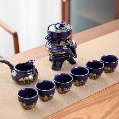 Traditional Asian Dragon Tea Set