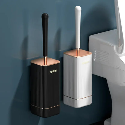 Easy Install Toilet Brush with Soft Bristles Set
