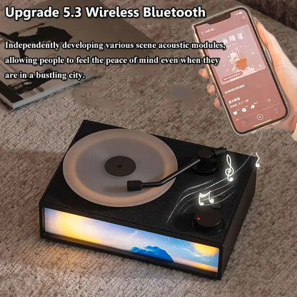 Compact LED Wireless Speaker with Essential Oil Diffuser