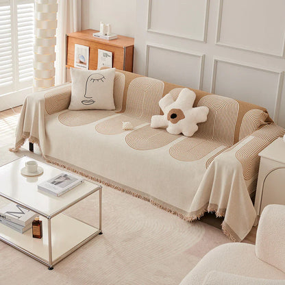 Soft Fringe Throw Blanket Mat