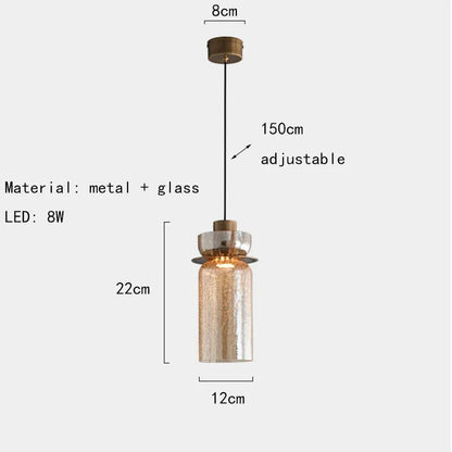 Stylish Shattered Glass Pendant Lighting Fixture