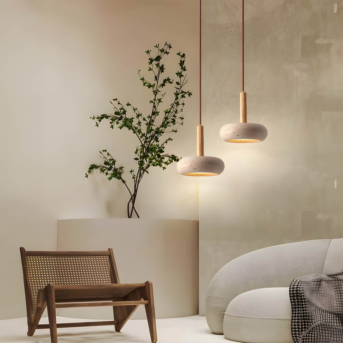 Stylish Stone LED Pendant Light