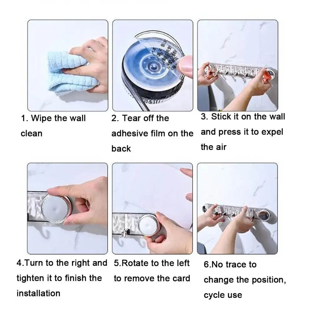 Easy Install 360 Degree Strong Suction Hooks