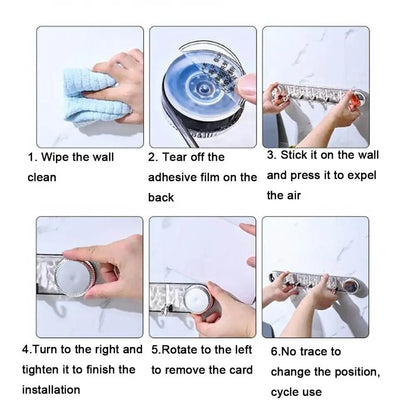 Easy Install 360 Degree Strong Suction Hooks
