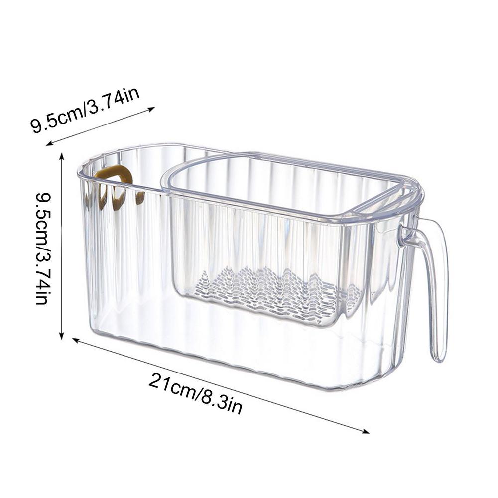 Transparent Stackable Double Layer Storage Bin - Luxicro