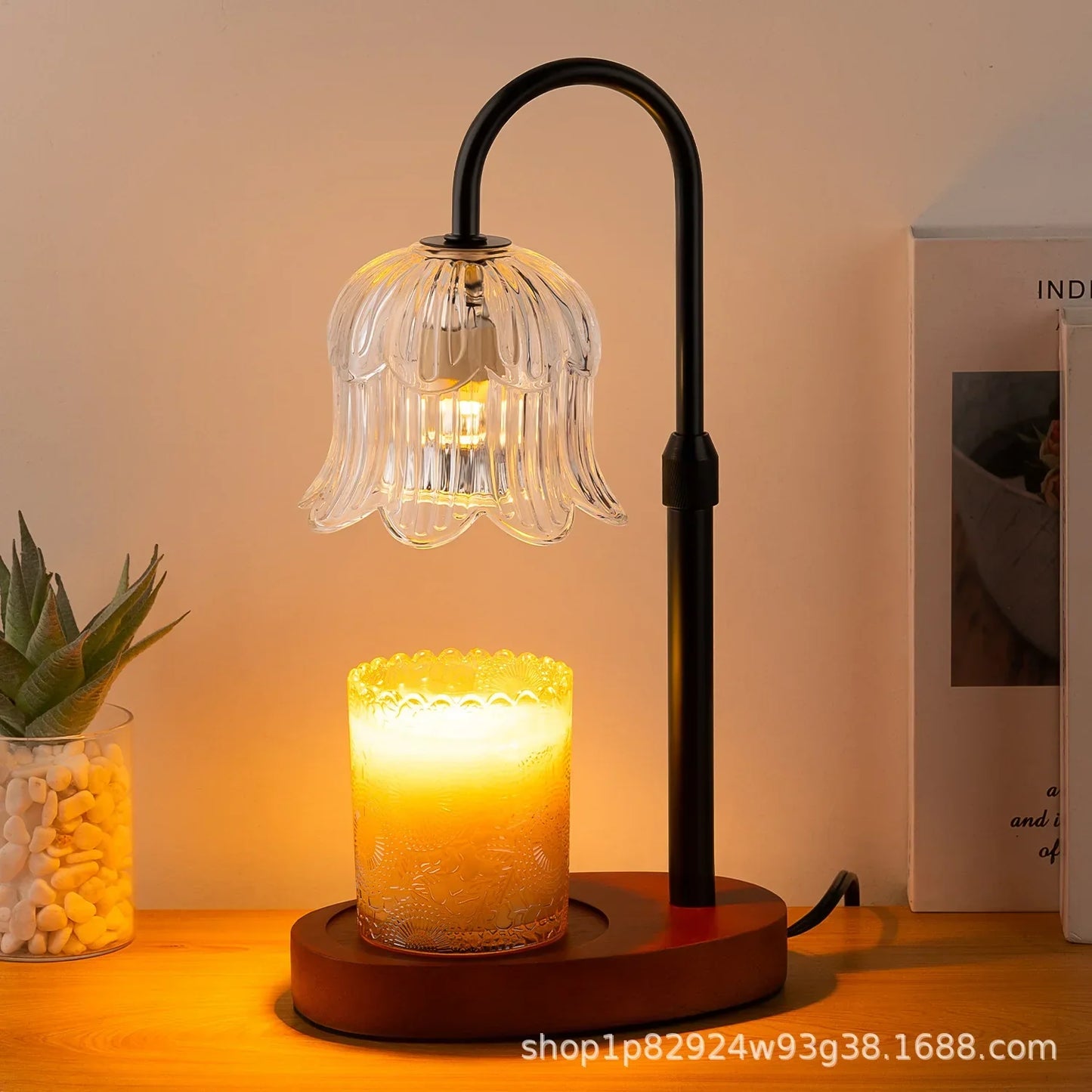 Cozy Electric Candle Light with Adjustable Stand and Timer