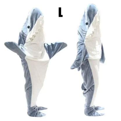 Cozy Shark Hoodie Blanket Costume