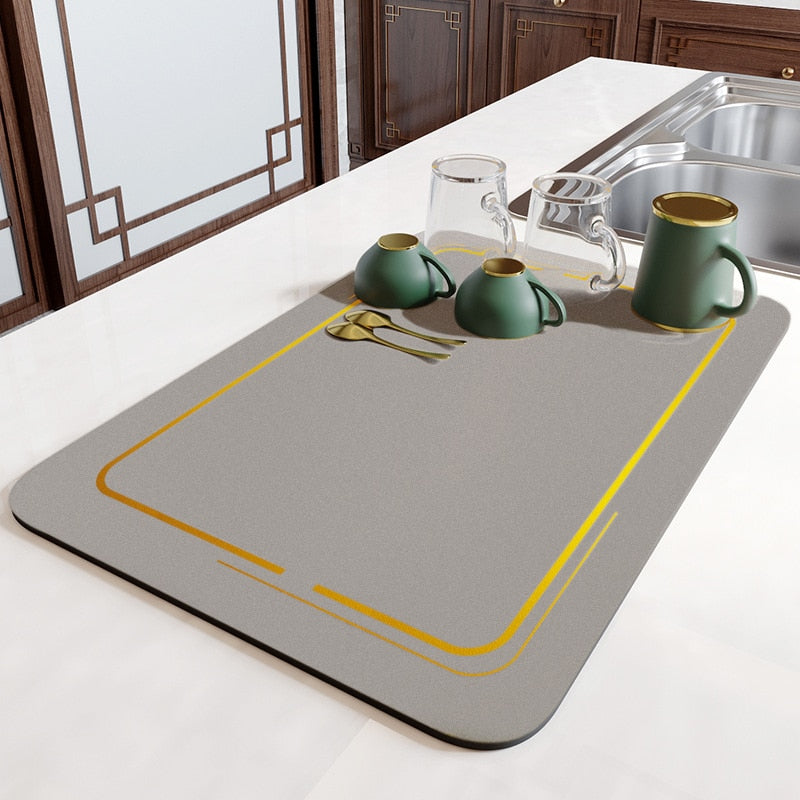 Large Anti Slip Kitchen Dryer Mat