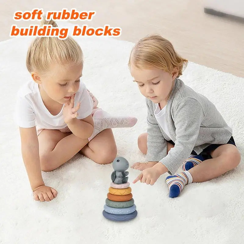 Soft Montessori Stacking Toy Rings for Babies