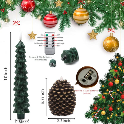 Autumn Pine LED Flameless Candles