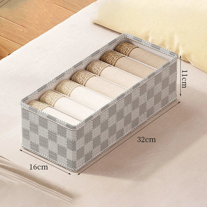 Portable Foldable Organizer Box for Socks and Underwear - Luxicro
