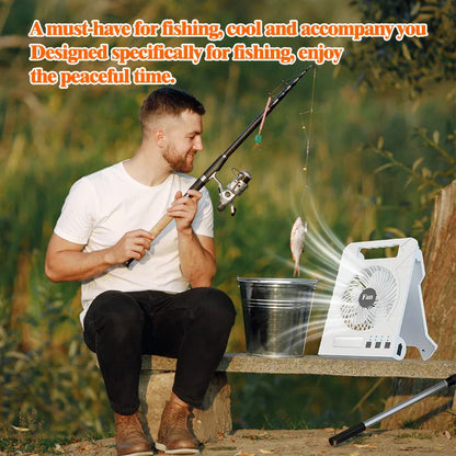 Compact Solar Powered Fan Set