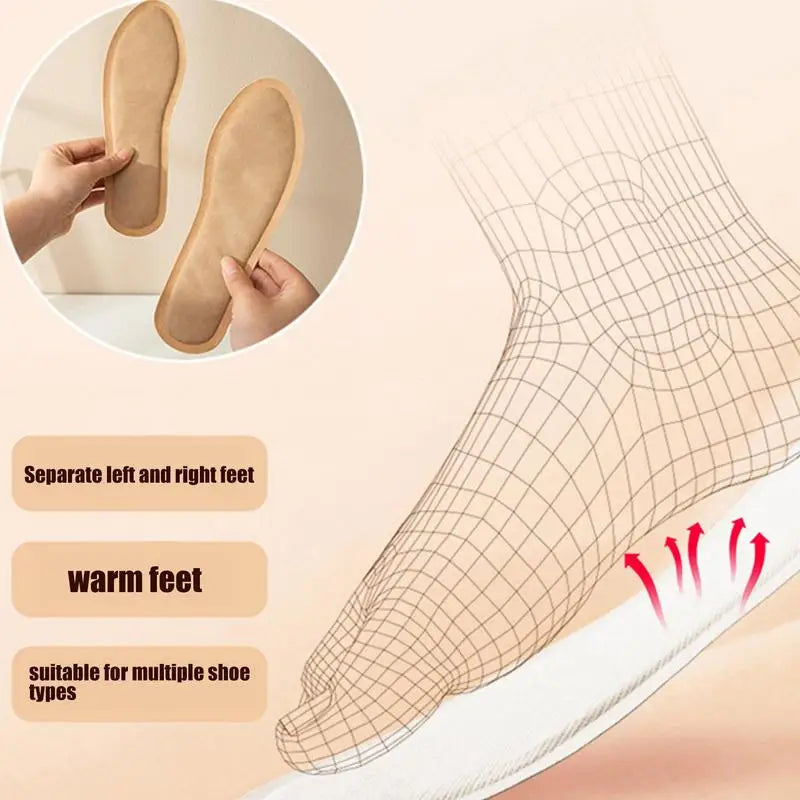 Cozy Thermal Heated Insoles Warm Foot Pads