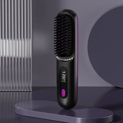 Compact Travel Hair Straightener with USB Charger - Luxicro