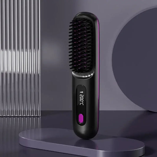 Compact Travel Hair Straightener with USB Charger - Luxicro