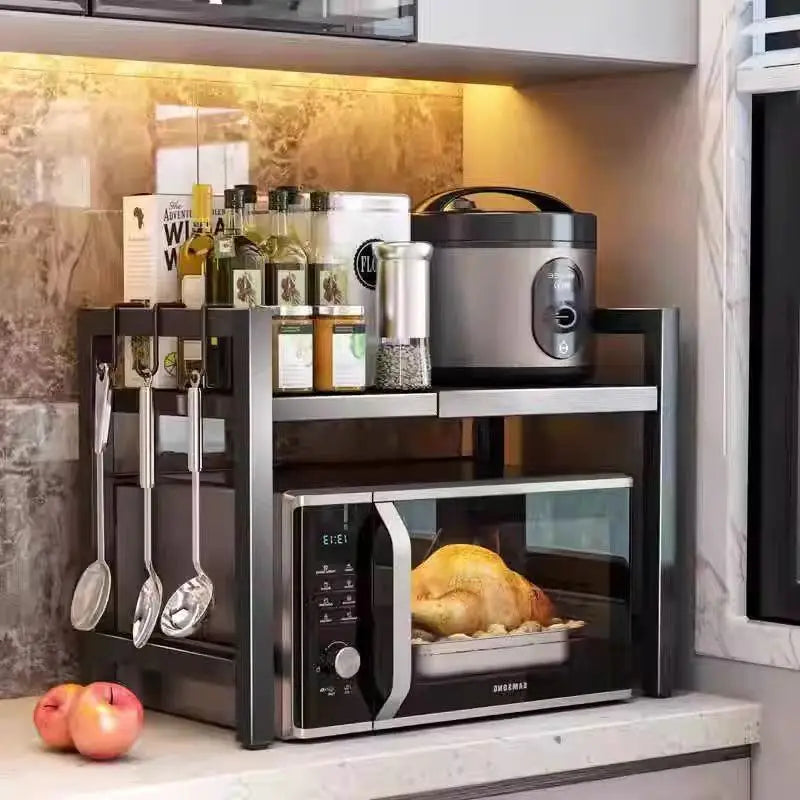 Compact Folding Stainless Steel Kitchen Storage Rack