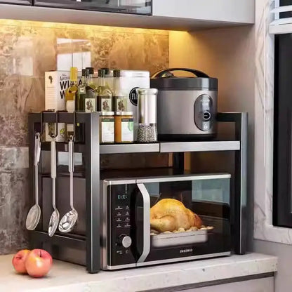 Compact Folding Stainless Steel Kitchen Storage Rack