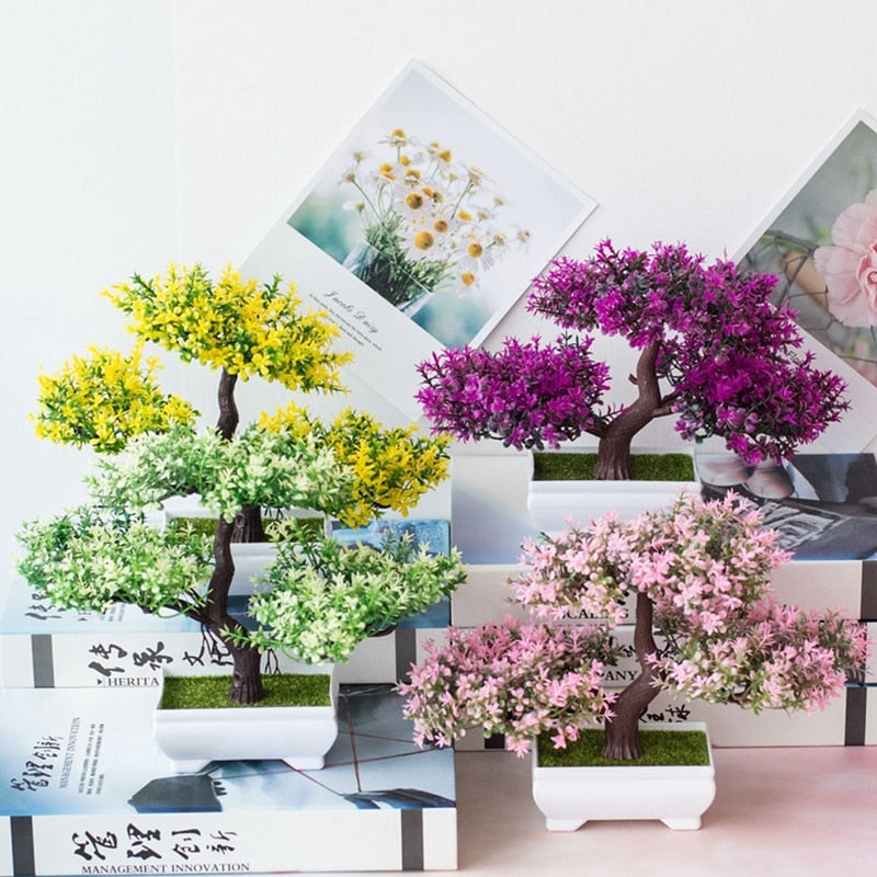 Fresh Realistic Fake Green House Plant Decor