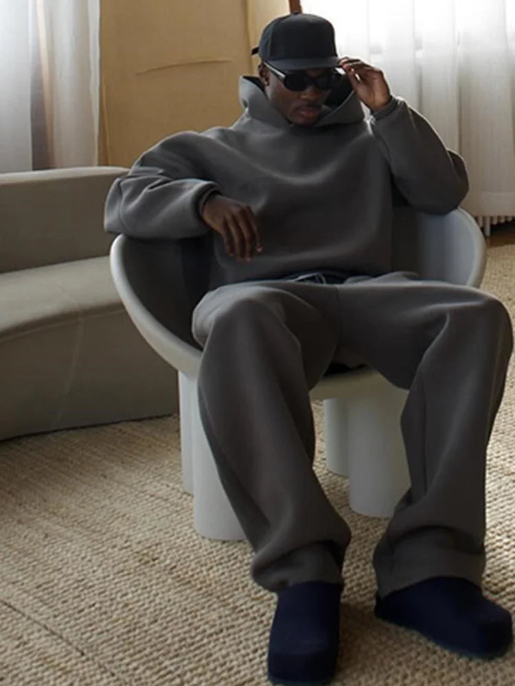 Big Size Hoodie Tracksuit Set
