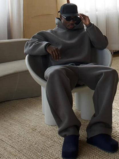 Big Size Hoodie Tracksuit Set