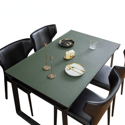 Simple Leather Water Resistant Table Pad