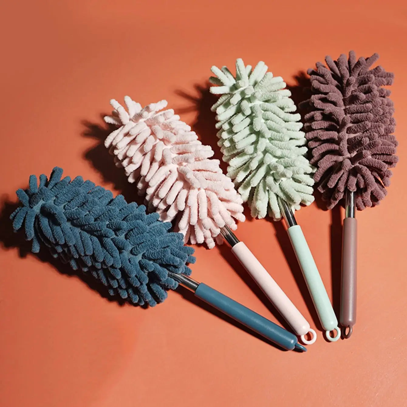 Compact Telescopic Microfiber Dusting Cleaning Wand - Luxicro