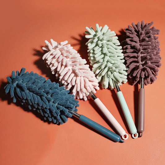 Compact Telescopic Microfiber Dusting Cleaning Wand - Luxicro
