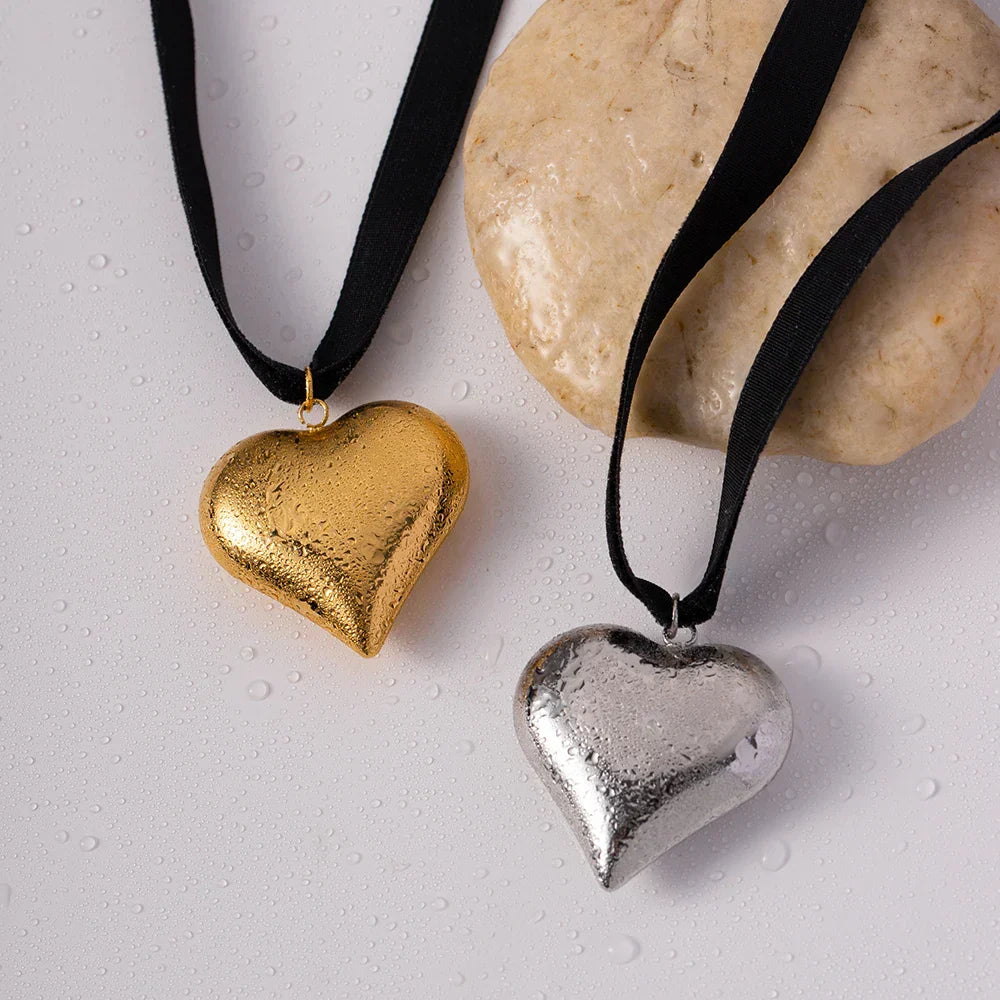 Stylish Heart Shaped Chain Necklace