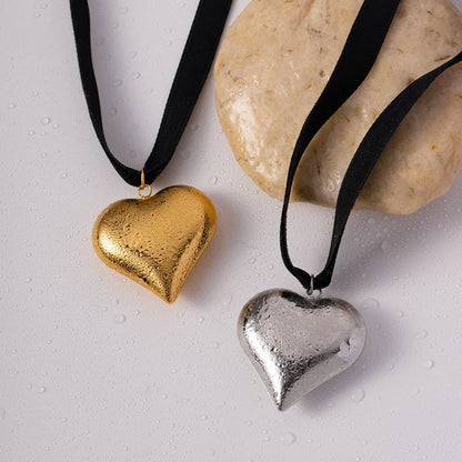 Stylish Heart Shaped Chain Necklace