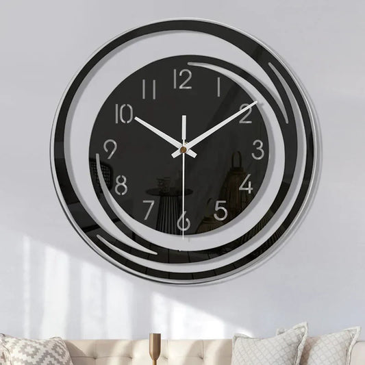 Contemporary White Wall Clock Made of Acrylic - Luxicro