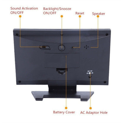 Clear LCD Radio Controlled Alarm Clock