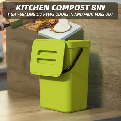 Compact Mounted Small Garbage Can with Cover