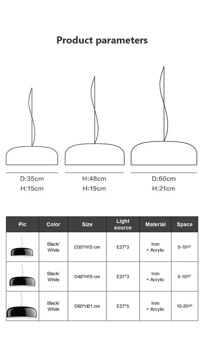 Simple Chic Pendant Ceiling Lamp