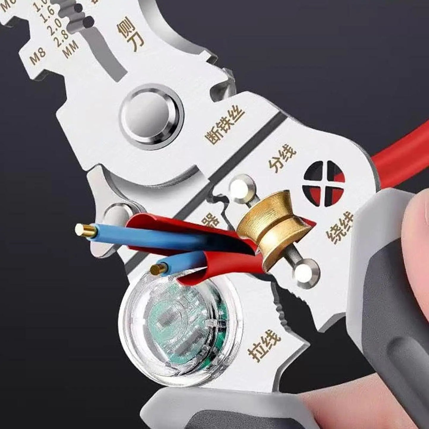 Automatic Wire Stripper and Voltage Tester Pliers