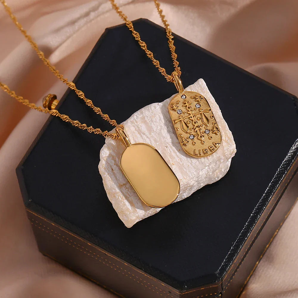 Dainty Zodiac Tarot Chain Necklace