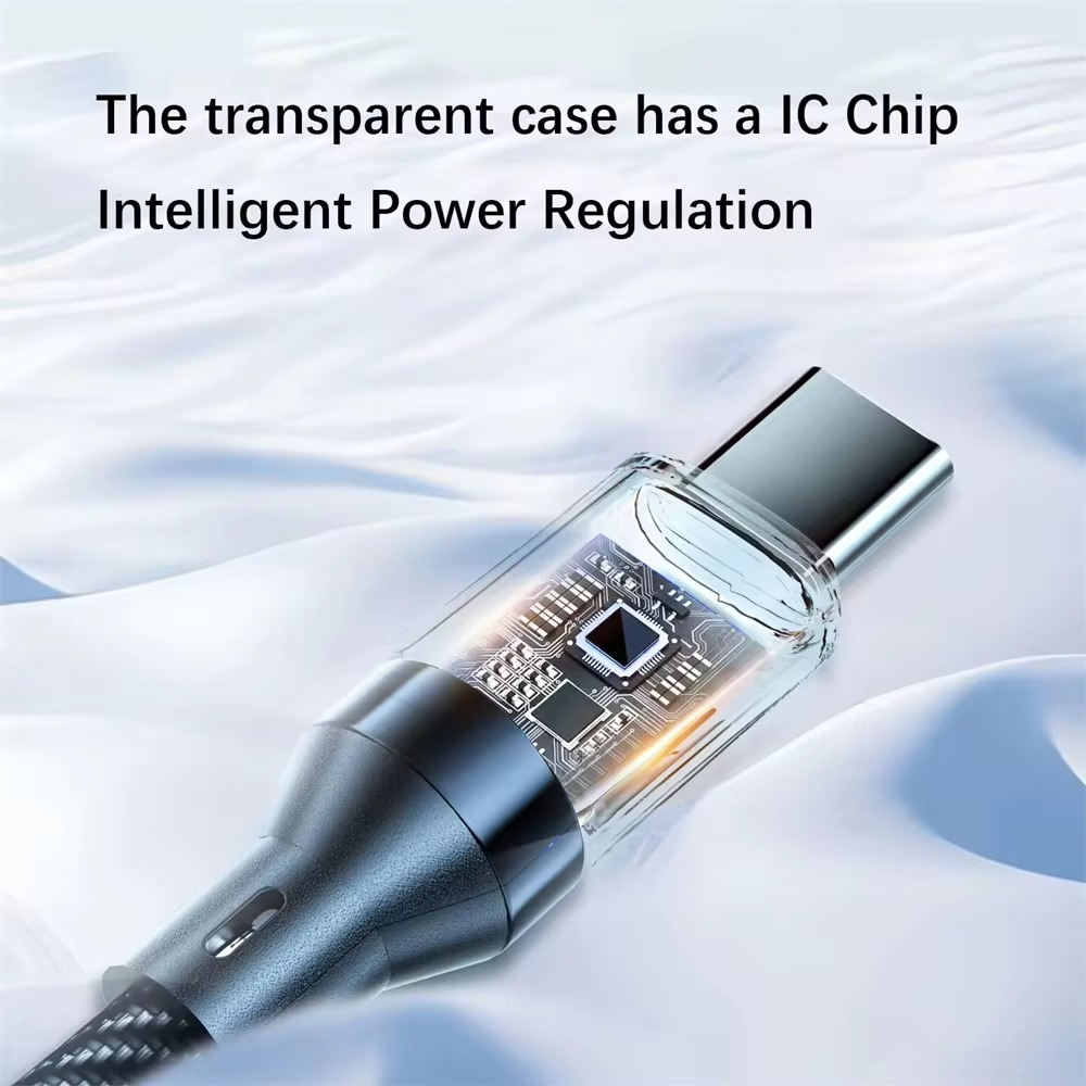 Fast Type-C 120W Quick Charge Cable with LED Indicator